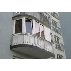 Балкон Г-образный 3600х1400 мм монтажная ширина 60мм профиль WDS Ekipazh Ultra 60. Винница