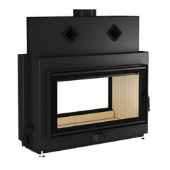 Каминная топка туннельная Gavryliv & Sons 76x62+O 12 кВт рифленый шамот Киев