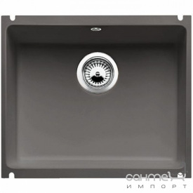 Керамическая кухонная мойка Blanco Subline PuraPlus 375-U 516042+клапан-автомат, глянцевый белый