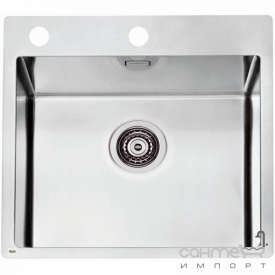 Кухонная мойка Alveus Pure UP 70 1123788 нержавеющая сталь полированная, донный клапан плоский