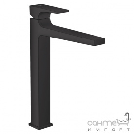 Смеситель для раковины высокий с донным клапаном Hansgrohe Metropol 32512700 матовый белый