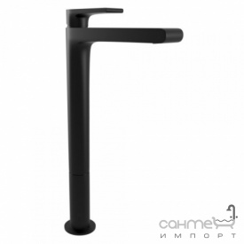 Смеситель для раковины высокий Bugnatese Simple SIMOP6697S nero матовый черный