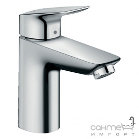 Смеситель для раковины с донным клапаном Hansgrohe Logis 71105000 хром