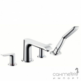 Внешняя часть смесителя для ванны на 4 отверстия Hansgrohe Metris 31442000