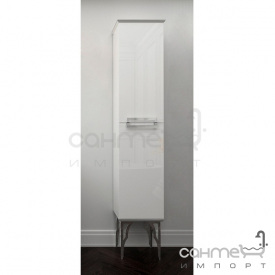 Пенал подвесной Marsan Sabrine капучино глянец, патина серебро, ручки хром