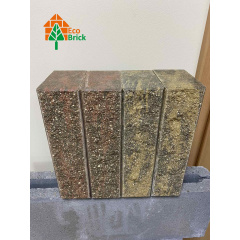 Кирпич облицовочный пустотелый ECOBRICK колор-микс мраморный Шостка