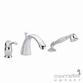 Смеситель для ванны врезной на 3 отверстия Bugnatese Lem 1950 BT тосканская бронза