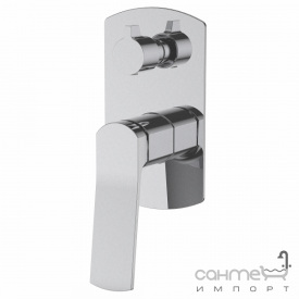 Смеситель для ванны скрытого монтажа Volle Solo 1510.031402 cepallado niquel никель