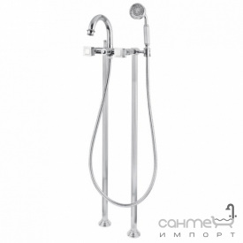 Смеситель для ванны напольный Bugnatese Olympia OLYCR8402P хром