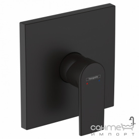 Смеситель для душа скрытого монтажа Hansgrohe Veris Shape 71668670 матовый черный