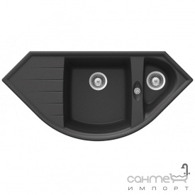 Гранитная кухонная мойка Schock Cristalite Genius C150 правосторонняя 40 lava