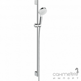 Душевой гарнитур Hansgrohe Crometta 1jet EcoSmart 26539400 хром/белый