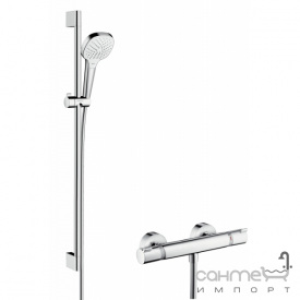 Душевой гарнитур Hansgrohe Croma Select E Vario Combi Set 27082400 белый/хром