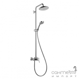 Душевая стойка с однорычажным смесителем Hansgrohe Showerpipe Croma 220 27222000