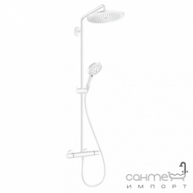 Душевая стойка с термостатом Hansgrohe Raindance Croma Select S 280 EcoSmart 26891700 матовая белая