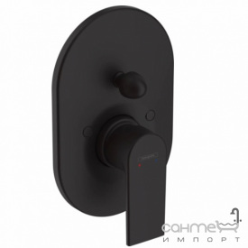 Смеситель для ванны скрытого монтажа Hansgrohe Vernis Shape 71458670 матовый черный