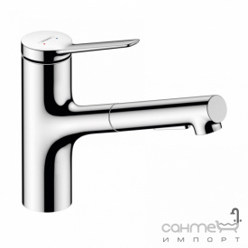 Смеситель для кухни с вытяжным изливом Hansgrohe Zesis M33 Eco 74810000 хром