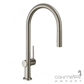 Смеситель кухонный однорычажный с вытяжным душем Hansgrohe Talis M54 72801800 нержавеющая сталь