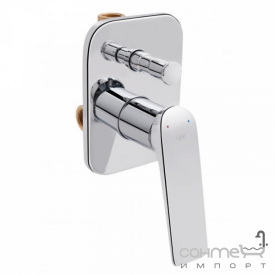 Смеситель скрытого монтажа для душа Q-tap Vlasta QTVLA6028102NC хром
