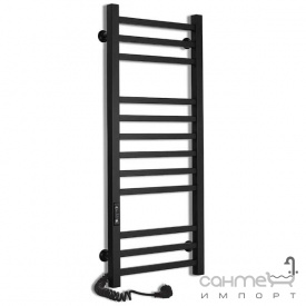 Электрический полотенцесушитель Laris Имидж ЧФЧ12 350х900 черный, подключение справа