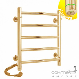 Электрический полотенцесушитель Laris Классик П5 450х500 S3 бронзовый, подключение справа
