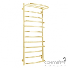Полотенцесушитель водяной Laris Евромикс с полкой П12 500х1200 золото