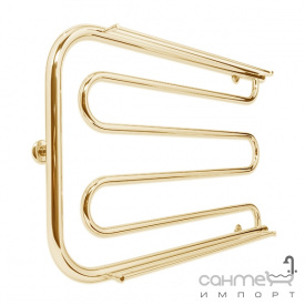Полотенцесушитель водяной с боковым подключением Laris Фокстрот П 800х500 золото
