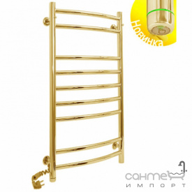Электрический полотенцесушитель Laris Классик П9 500х900 S3 золотой, подключение справа