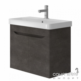 Тумба підвісна Ювента Livorno Lvr-70 із раковиною Luxury-70 структурний камінь