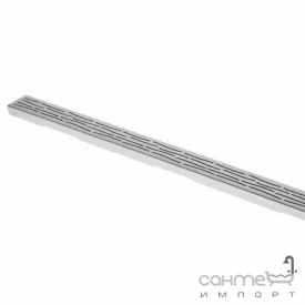 Решетка прямого дренажного канала TECE TECE Organic 600761 нержавеющая сталь матовый