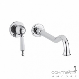 Настенный смеситель для раковины 23 см Bugnatese Oxford 6346 BT тосканская бронза