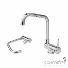 Смеситель для кухни с наклоняемым изливом Bugnatese Cucina Sottofinestra 7496 RA медь
