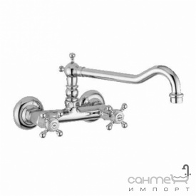 Смеситель для кухни настенный Bugnatese Cucina Revival 452 RA медь