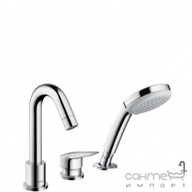 Смеситель для ванны на три отверстия Hansgrohe Logis 71313000 Хром
