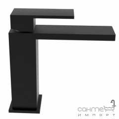 Смеситель для раковины с донным клапаном click-clack Bugnatese Tetris TETOP9113SC nero матовый черный Полтава