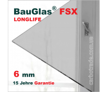 Монолітний полікарбонат 6 мм BauGlas FSX Longlife 2UV прозорий 2050х3050 Сербія