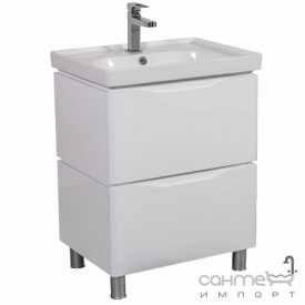Напольная тумба с раковиной Аква Родос Венеция 60 Arya белая