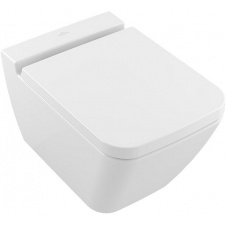 VILLEROY & BOCH FINION унитаз 37,5*56см Rimless, подвесной, горизонт.выпуск, белый альпин CeramicPlus