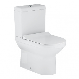 VOLLE SOLAR компакт: унитаз 67,6*36,6*78см напольный, гор.выпуск, бачок с нижним подводом 3/4,5л, сиденье твердое Slim slow-closing