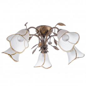 Люстра Brille Флористика 60W E14 Коричневый