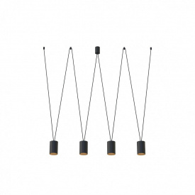 Люстра Nowodvorski 7814 MORE TONE IV BLACK/GOLD