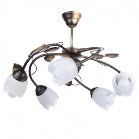 Люстра Brille Флористика 40W E14 Коричневый