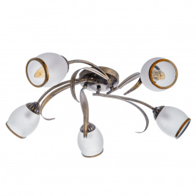 Люстра Brille Флористика 60W E14 Коричневый