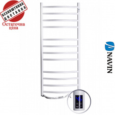 Полотенцесушитель Электро Navin Камелия 48*120 Sensor, таймер, Белый, Левый (углеродистая сталь) Украина