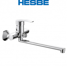 Смеситель для ванны длинный нос HESBE ONIX EURO (Chr-006)