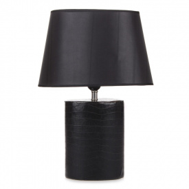 Настольная лампа в современном стиле с абажуром Brille 40W TL-42 Черный