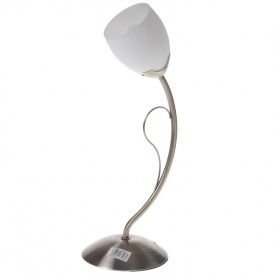 Настольная лампа классическая декоративная Brille 60W LK-165 Никель