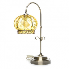 Настольная лампа прованс декоративная Brille BELL-007 Бронзовый