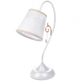 Настольная лампа прованс с абажуром Brille 40W BKL-573 Золотистый