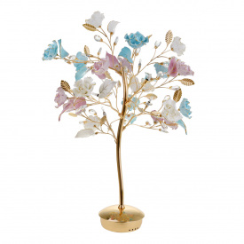 Настольная лампа флористика Brille 20W BKL-526 Золотистый